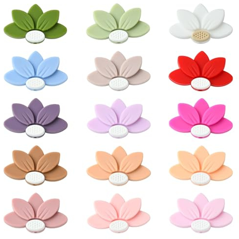 UR URLIFEHALL Perles en silicone de différentes formes - Perles focales en silicone - Perles d'espacement en caoutchouc pour stylos perlants, porte-clés, sangles de téléphone, bijoux, travaux manuels