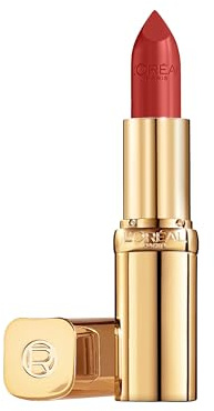 L'Oréal Paris Lippenstift für ein seidiges Finish und 12 Stunden Feuchtigkeit, 75% pflegende Inhaltsstoffe, Color Riche Satin Nude, Farbe: 1980 Lambre, 4 g