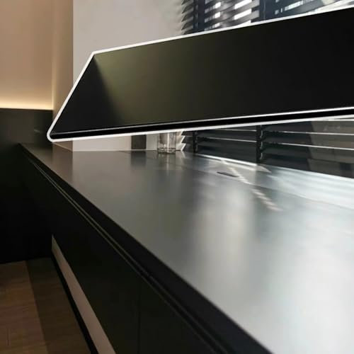 Protezione Davanzale Finestra Acciaio Inossidabile Piastra per Davanzale per Balcone, Ultra Sottile Interni Pannelli di Rivestimento per Davanzale, Uffici Loft Piastre per Davanzali Nere Smerigliate(6
