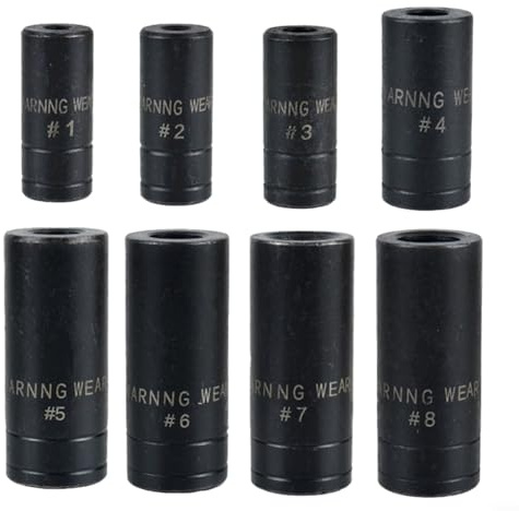 HOHOVYVY Juego de llaves de vaso para machos de roscar, 8 unidades, 1/4,3/8, para reparación de coches y casas