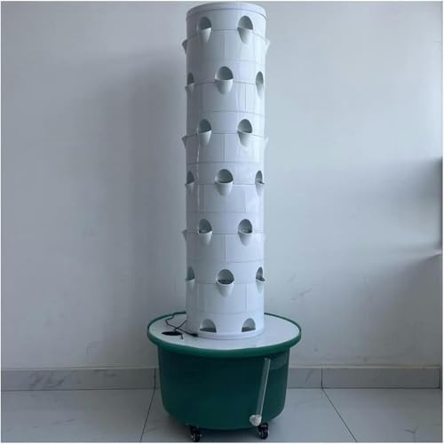 Sistema di Coltivazione idroponica Sistema di Coltivazione a Torre idroponica Serra Kit di Coltivazione idroponica Verticale Sistema aeroponico di Tipo Rotondo Torre Giardino Piantagione LAT