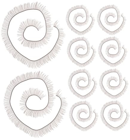 Veemoon False Eyelashes Strips Easy to Use and 20pcs Made of Pa and Nylon Doll Christmas Stocking Stuffer Can Be Cut to Size, for Doll Decoration