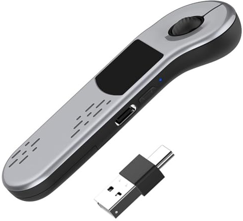 Ujjdwiurgh D13 Pro Air Mouse Bluetooth 2.4G Puntero PPT inalámbrico con panel táctil para PowerPoint/Tablet/Cámara B