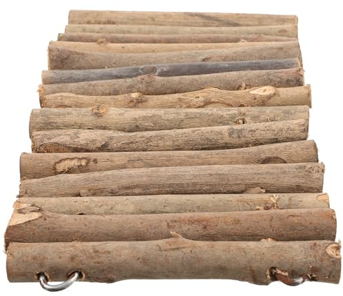 DIYEAH Nascondiglio Piattaforma in Legno a Forma di Bastone per Rettili per Arrampicata Decorazione Sicura per Habitat Tartarughe in Terrario Indoor e Acquario
