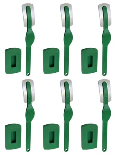 ADOCARN Hoja Curva para Cortar Pan Juego de 6 Cuchillos de Acero Inoxidable para Moldear Pan, Herramienta Fácil de Usar Adecuado para Hornear en Cocina