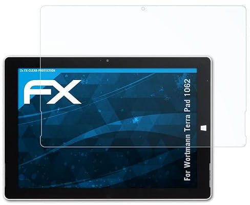 atFoliX Film Protection d'écran compatible avec Wortmann Terra Pad 1062 Protecteur d'écran, ultra-clair FX Écran protecteur (2X)