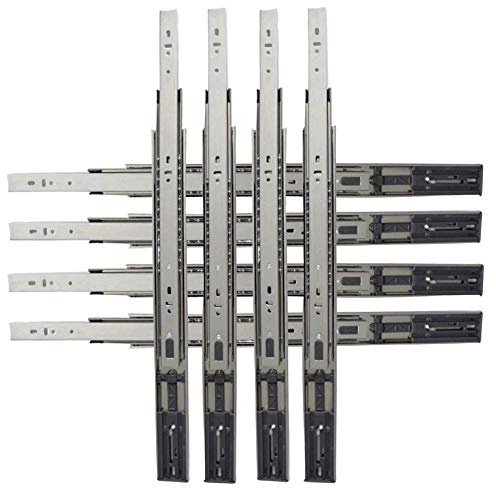 4 Paar Vollauszüge L=500mm Softclose Selbsteinzug 45kg Tragkraft Schubladenschienen H=45 Material 1,2/1,2/1,4mm