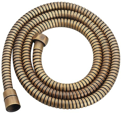 Cabeza de ducha, Juego de ducha, Teléfono retro de latón Ducha en forma de teléfono, Utilizado en Baño y Ducha Soporte de cobre (Color : Copper hose)