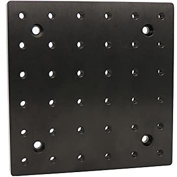 Optical Plate Flat Aluminum Honeycomb Breadboard Experimental Vibration Isolation Platform Workbench M6 Tapped Mounting Holes (150X150X12MM)