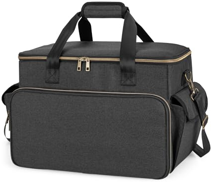 Trunab Bolsa de Viaje para Consola de Juegos Compatible con PS5/PS5 Slim/PS4/Xbox One, Bolsa para Playstation 4/5, Estuche de Transporte con Múltiples Bolsillos para Portátiles de 15,6