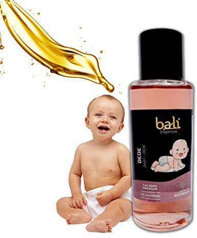 Bali fragancias Esencia al Aceite de Aroma Bebé. Ambientador Fresco y Cítrico en Esencia para Difusor. Aceite Natural para Quemador de Aromaterapia. 50 ml