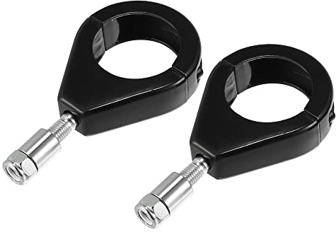 X AUTOHAUX 2 st universell motorcykel vridsignal ljus gaffelklämma 39 mm 3,54 tum