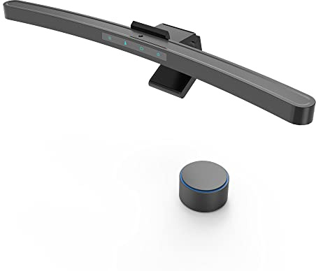 ONWAY Curved Monitor Light Bar with Wireless Remote,Monitor Auto-Dimming and Camera Base,Applicable to All Screens. No Screen Glare,for Home Office