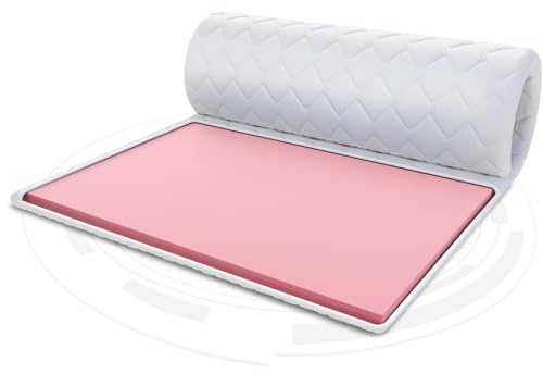 FDM Coprimaterasso Visco Topper 120 x 200 cm Grado di durezza H2 Altezza ca. 4 cm Schiuma Termoplastica Anallergica Adatto Öko-Tex Bianco