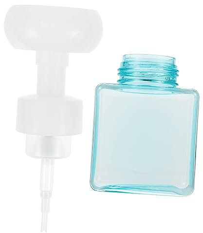 LABRIMP Schaumspender Leer Blütenmotiv für Shampoo Duschgel Gesichtspflege Reise Tropfsicher Wiederverwendbar Kosmetik Behälter Flasche Dosieren Aufbewahren