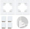 Magnetic Window Screen Corners Accessories Kit, 8 Reinforced Corners Handles 4 Windproof Heavy Duty Clips for Seamless Repairs and Effective Mosquito Protection (Two Sets, White)