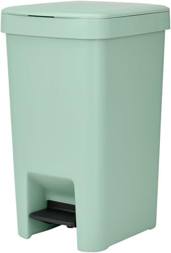 Pattumiera a pedale Brabantia StepUp per raccolta differenziata - capacit? 16 L - jade green - 80032