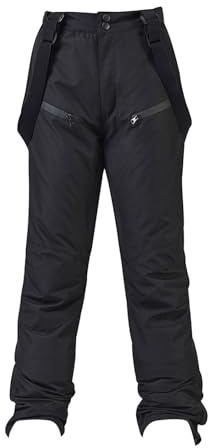 Pantalon De Ski Femme Hiver Salopette Coupe-Vent Salopette Neige Imperméable Pantalon Snowboard Softshell Chaud Bib Bavoir avec Bretelles Réglables Pantalon de Ski Femmes Idéal pour Le Ski, Hiver