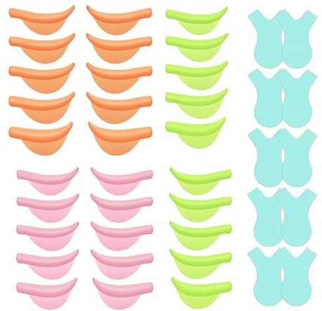ATOMUS 30 almohadillas rizadoras de silicona actualizadas con 10 cepillos de pestañas en forma de Y para pestañas permanentes, almohadillas de elevación de pestañas, reutilizables (mix update 30pcs)