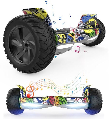 VOUUK 8,5 Zoll Hummer Offroad-Hoverboard, App-Steuerung, mit Bluetooth und LED-Licht, leistungsstarker Motor, geeignet für Erwachsene und Kinder