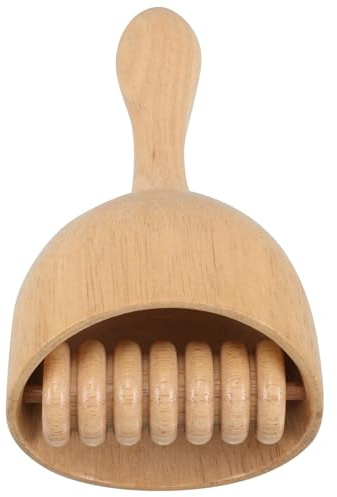 FOMIYES Wooden Massage Cupping with Roller Handheld Swedish Torch Wood Tool for and Muscle Relaxation Natural and Self-Massage Device