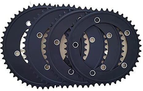 LKfjnhePF Kettenblatt 1 Stück Fixed Gear Fahrrad Kettenblatt 130BCD Single Speed ​​Kettenblatt Bahnrad Kettenblatt 44T 46T 48T 50T(130BCD 46T)