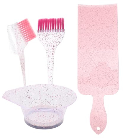 HONITANO Kit de Tinte para Cabello con Cuenco y Cepillo Cómodo y Fácil de Usar para Teñir Casa Accesorio Práctico para Mezcla y Aplicación