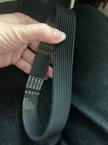 Rubber Treadmill Drive Belt VEGA 10EPJ381 10Ribs Multi Groove Belt Multi Wedge Belt BB Drive Belt Transmission Belt(1pcs 10Ribs-10EPJ381)