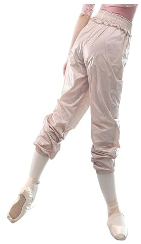 Pantalones Deportivos de Calentamiento Ballet for Mujer, Ligeros y adelgazantes, for Danza para Bailar(Pink,XL)