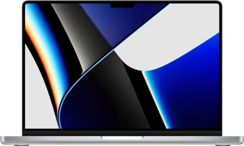 Apple Macbook Pro Retina 16 con M1 PRO CPU 10 core e GPU 16 core(16-pollici,32GB di RAM,512GB di Memoria SSD)(QWERTY Inglese) Argento(Ricondizionato)