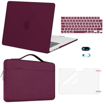 MOSISO Kompatibel mit MacBook Air 15 Zoll Hülle 2026 2025-2023 M5 M4 M3 M2