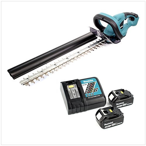 Makita DUH 523 Akku Heckenschere 18V 52cm mit 2x 4,0Ah Akku und Ladegerät