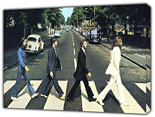ARTSPRINTS The Beatles Abbey Road Fotodruck auf Holzrahmen, Leinwandbild, 101,6 x 76,2 cm, 38 mm Tiefe