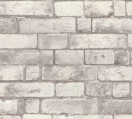 Livingwalls Klebefolie Stein 0,52m x 2,50m grau creme Möbelfolie selbstklebende Tapete Made in Germany 368491
