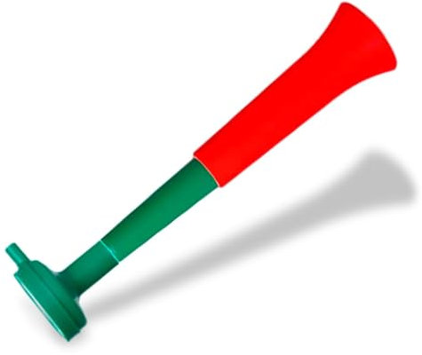 FUN FAN LINE - Confezione 3 Trombe Vuvuzela a Tre Corpi | Clacson Compatto e Smontabile per Calcio, Feste ed Eventi Sportivi | 98 DB Animazione per Bambini e Adulti Facile da Trasportare (Portogallo)