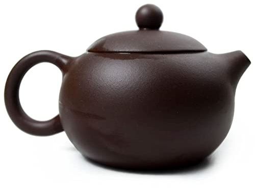 Teekanne, 170 ml, chinesischer Yixing Xishi ZinI Ton, Ballfilter für losen Tee (kugelförmiger Filter)