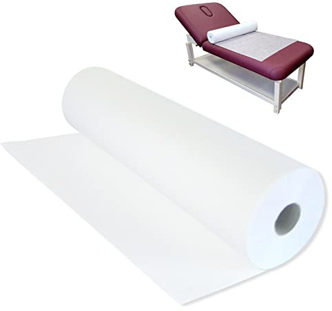 Platonee Disposable Non-Woven Bed Sheet 31 X 70, 50 Pcs of 1 Roll Spa Bed Waterproof Bed Cover, Massage Table Paper Roll for Massage, Spa, Tattoo and Exam Tables