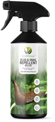 Ecowidow Slug & Snail Repellent Killer - Indoor/Outdoor Triple Strength Spray with Nozzle - Alternative to Copper Tape Slug Repellent & Slug Pellets UK - Effective Slug Repellent Indoor Use