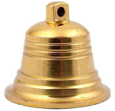 SLAVIK 100% Messing, handgefertigt, große gravierte 12 cm Glocke, lauter klarer Klang, Schule, Meditation, Kirche, kreatives Geschenk, große kleine Kupferglocken (Color : Diameter 5 cm)