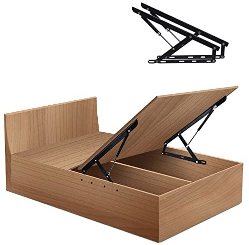 Guoyoocc 1 Paar Klappbett-Hebemechanismus aus robustem ​Stahl,Feder Scharnier Lift Up,klappbar,schwarz,Klappmechanismus,Klappmechanismus,Hebemechanismus FüR Schwere BettkäSten,für Hardware Möbel Bett
