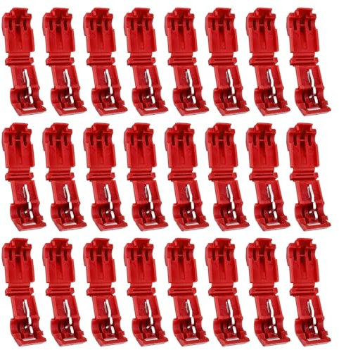 24 Pezzi Morsetti di Collegamento,Stazione di Ricarica, Connettore a T, Attacco Rapido per Tosaerba per Giardino Outdoor Rasaerba Robot Tosaerba