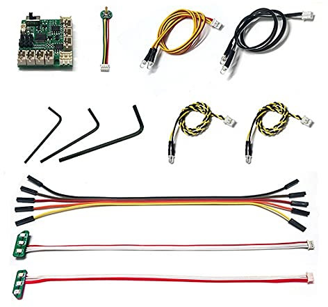 Deger für Jimny 1/16 RC Auto Teile NachrüSten Und AufrüSten Lichter UnabhäNgiger ESC Fern Bedienung EmpfäNger