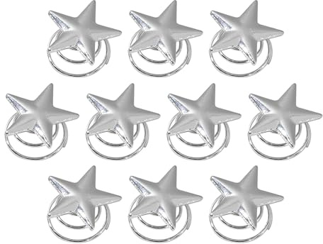 TONAUP 10 Stücke Haarnadeln Haarspangen Spirale Haar Clip Sterne Haarschmuck Mädchen Hochzeit Haarkamm Kopfschmuck Haarspiralen Brautschmuck für Damen Braut Hochzeit (Silbrig)