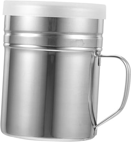 ABOOFAN Dispensador De Condimentos Inoxidable Con Asa Recipiente Para Especias Espolvoreador Para Azúcar y