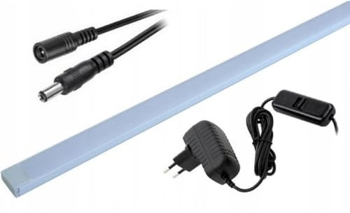 QLS LED Unterbauleuchte Kaltweiß 30 cm Schrankleuchte Schrankbeleuchtung Unterbaulampe Küche Licht Leiste mit Netzstecker (120 cm)
