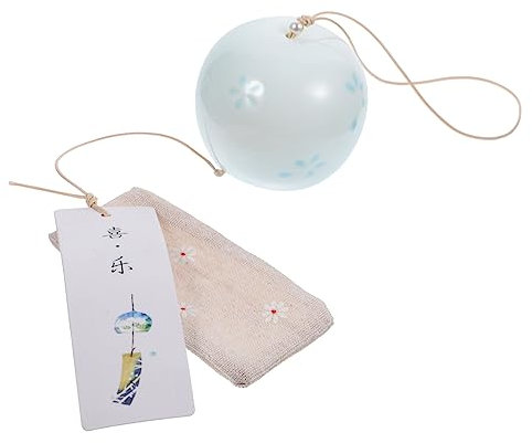 CIYODO Japanische Windglocke Im Hängenden Stil Betendes Windspiel Aus Keramik Natürlicher Klang Für Garten Und Zuhause Langlebiges Handwerk