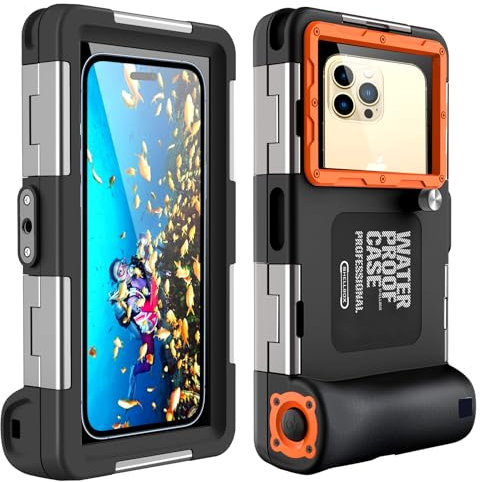 wasserdichte Handyhülle Unterwasser Wasserfeste Handy Wasserschutzhülle Handytasche Wasserdicht Schwimmen Baden Compatible für iPhone 17 Pro 17 Air 17 Pro MAX 16 15 14 13 12 Pro Max Samsung S25 S24