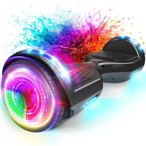 SISIGAD Hoverboards 6,5 Zoll Skateboard Kinder,Hoverboard mit Bluetooth - Led Licht Geschenk für Kinder