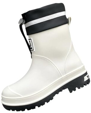 kowaku Stivali Da Pioggia Da Donna Scarpe Impermeabili Stivali Da Lavoro per La Pesca Da Viaggio All'aperto