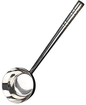 PRETYZOOM Cuchara De Fondo Plano De Acero Inoxidable Para Cocina Cucharón Para Agua De Herramienta De Cocina Para Servir Sopa